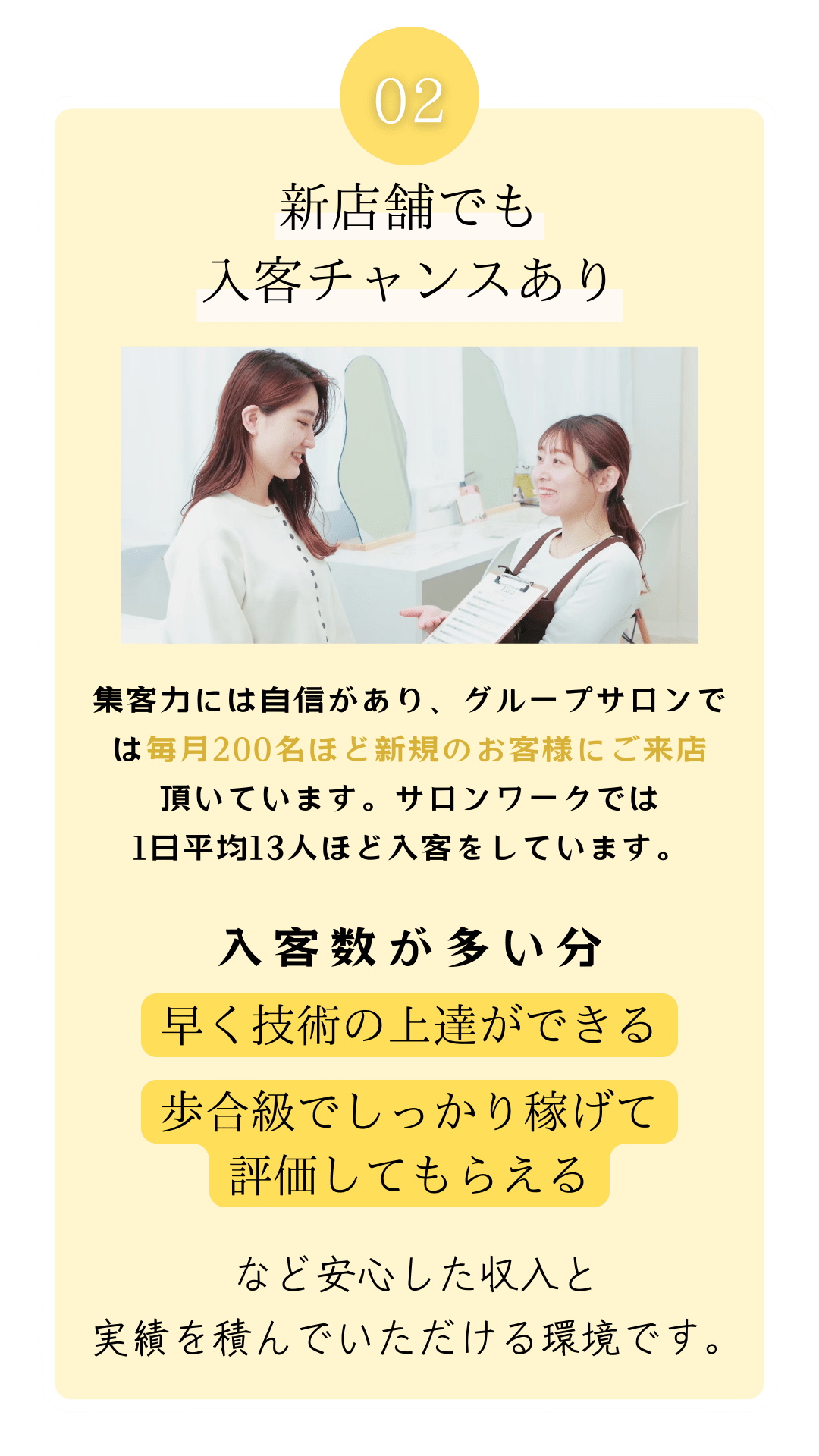 新店舗でも入客チャンスあります